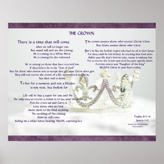 Poster "The Crown" (Vorne)