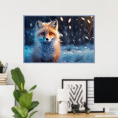 Poster The Fox of the Mysterious Forest (Heimbüro)