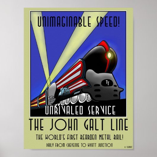 Poster - The John Galt Line Travel Poster (Vorne)