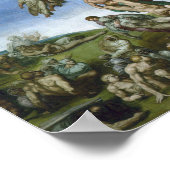 Poster The Last Judge Fresco von Michelangelo (Ecke)