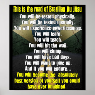 Poster "The Road of Brazilian Jiu Jitsu"