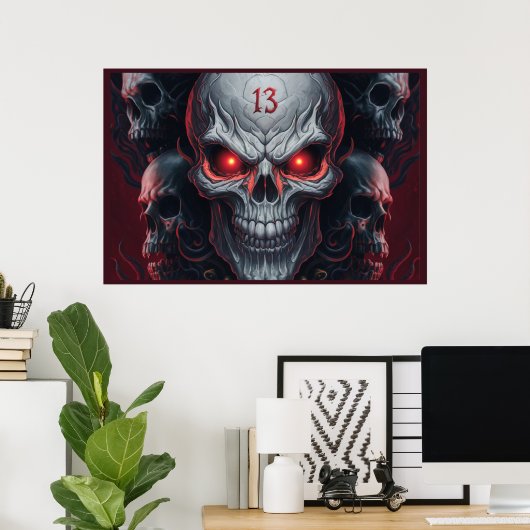 Poster The Skull 13 (Heimbüro)