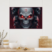 Poster The Skull 13 (Küche)