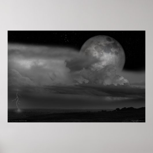 Poster: "The Super Moon" - März 19, 2011 Poster (Vorne)