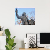 Poster Thomas Paine mit RIghts of Man Book (Heimbüro)