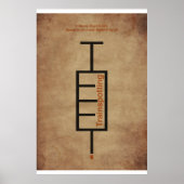 Poster Tipográfico película "Trainspotting". (Vorne)