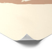 Poster, Toiletten aus Chat, Brown Cat Poster (Ecke)