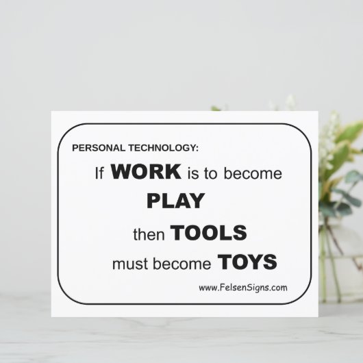 Poster - Tools / Spielzeug (Stehend Vorderseite)