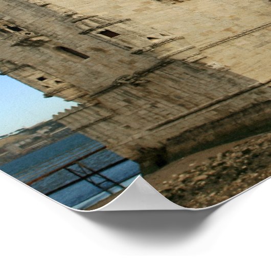 Poster "Torre de Belem, Lisboa" (Ecke)