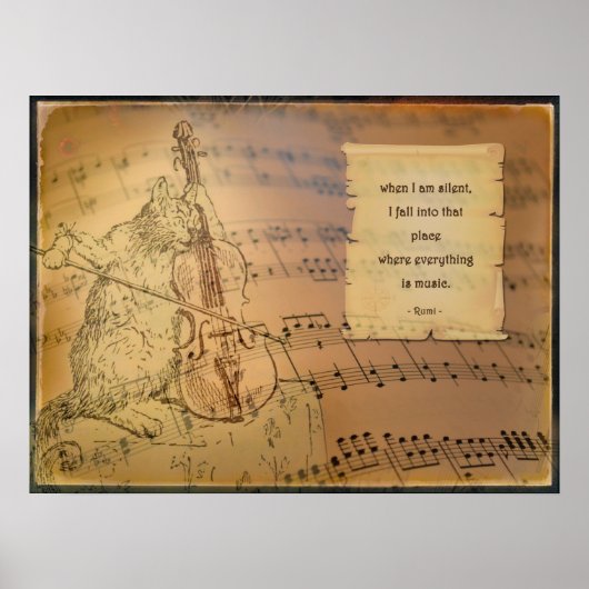 Poster traf Gedicht Rumi (Vorne)