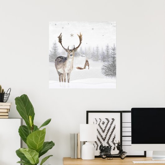 Poster traf Herde en eekhoorn (Heimbüro)