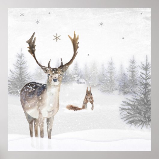 Poster traf Herde en eekhoorn (Vorne)