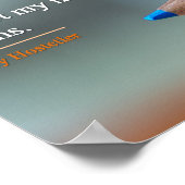 Poster - Träume und Erinnerungen Inspiration Zitat (Ecke)