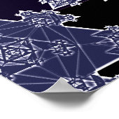 Poster: Triangle Fraktal: Blueprint of Geometry Poster (Ecke)