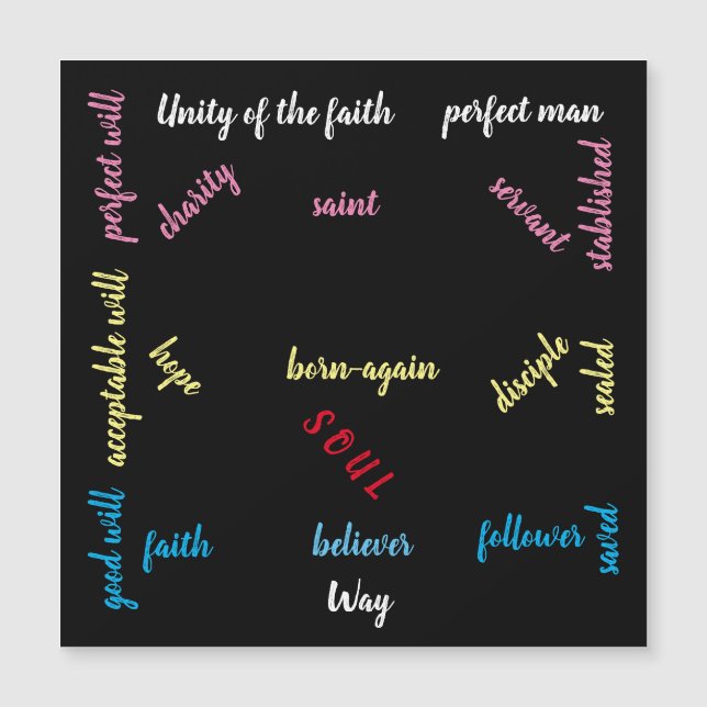 Poster-Triptychon-Leinwand-Puzzle Magnetkarte (Vorderseite)