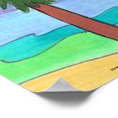Poster "Tropical Pink Clouds" (Ecke)