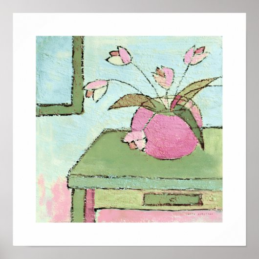 poster tulips on table (Vorne)