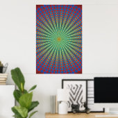 Poster: Tunnel of Spheres: Psychedelic Art Poster (Heimbüro)