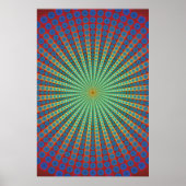 Poster: Tunnel of Spheres: Psychedelic Art Poster (Vorne)