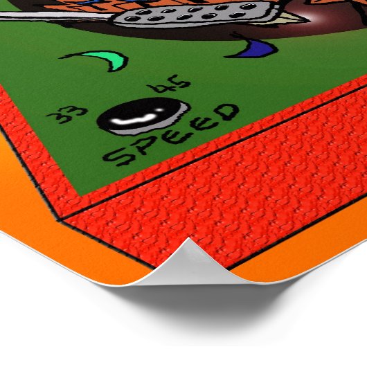 Poster "Turkey Table" - von Kev Moore (Ecke)