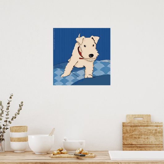 Póster Turrón sobre la cama Poster (Küche)