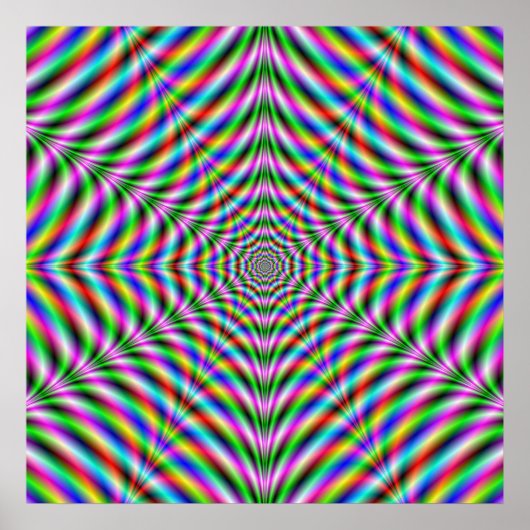 Poster Twelve pointed Psychedelic Web (Vorne)