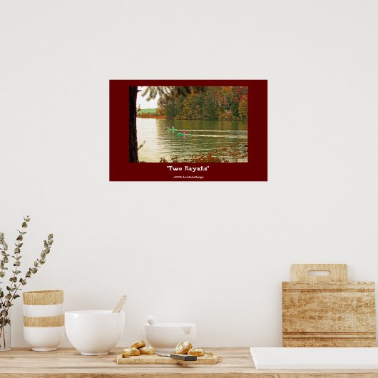 Poster "Two Kayaks" (Küche)