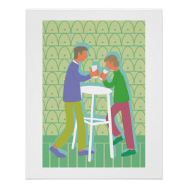 poster two men talking