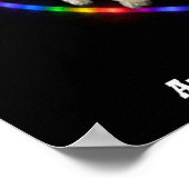 Poster Unbedingte Liebe ist ein Regenbogen (Ecke)