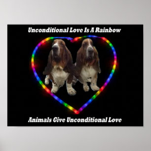Poster Unbedingte Liebe ist ein Regenbogen