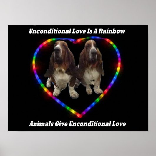 Poster Unbedingte Liebe ist ein Regenbogen (Vorne)