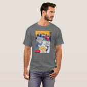 Pøster und dunkelgrau T-Shirt (Vorne ganz)