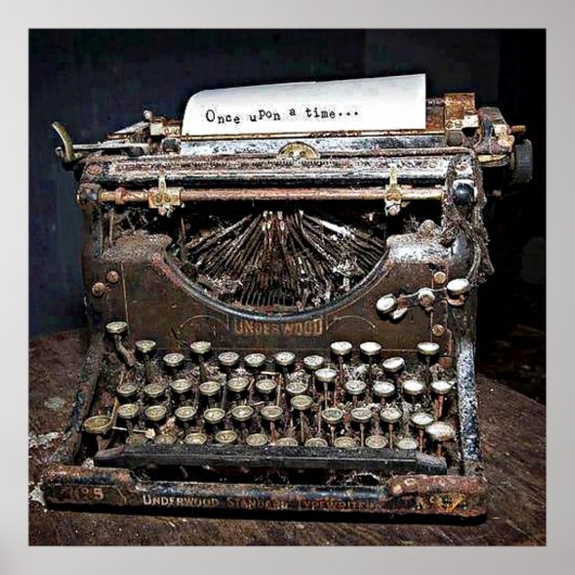 Poster, Underwood, alte Schreibmaschine Poster (Vorne)