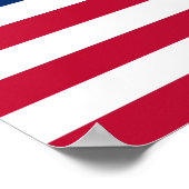 Poster USA Flag (Ecke)