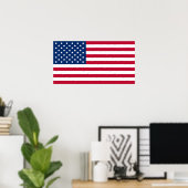 Poster USA Flag (Heimbüro)