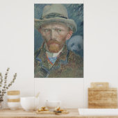 Poster: Van Gogh-Selbstportrait mit Riesenpanda Poster (Küche)