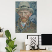 Poster: Van Gogh-Selbstportrait mit Riesenpanda Poster (Heimbüro)