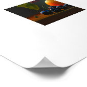 Poster Vase & Frucht (Ecke)