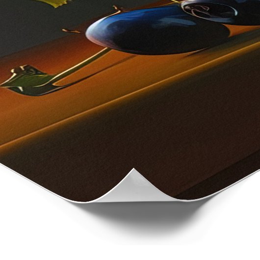 Poster Vase & Frucht (Ecke)