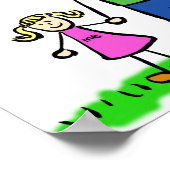 Poster "Vater und Tochter" (Ecke)