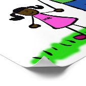 Poster "Vater und Tochter" (Ecke)