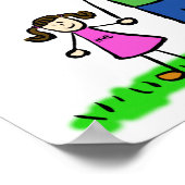 Poster "Vater und Tochter" (Ecke)
