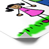 Poster "Vater und Tochter" (Ecke)