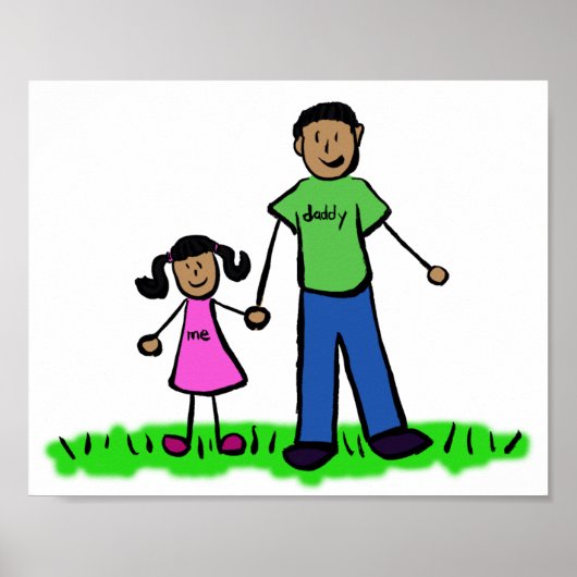 Poster "Vater und Tochter" (Vorne)