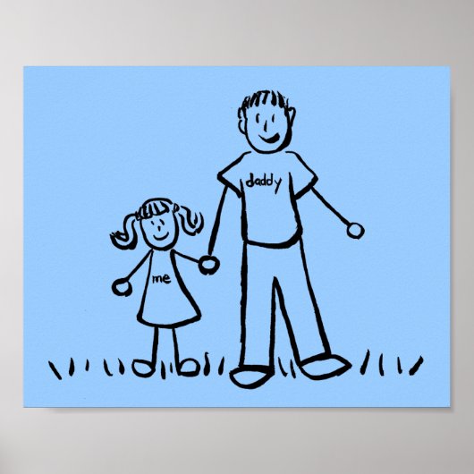 Poster "Vater und Tochter" (Vorne)