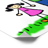 Poster "Vater und Tochter" (Ecke)