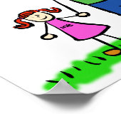 Poster "Vater und Tochter" (Ecke)