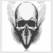 Poster-Vektorschädel Aufkleber (Blatt)