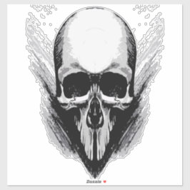 Poster-Vektorschädel Aufkleber