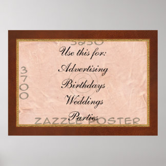Poster - verschlossener Empfang - Landschaft